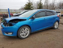 Salvage cars for sale from Copart Davison, MI: 2015 Ford Focus Titanium