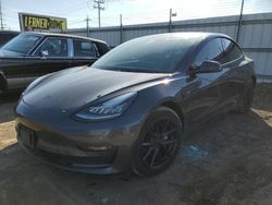 Salvage cars for sale from Copart Chicago Heights, IL: 2019 Tesla Model 3