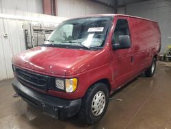 Ford salvage cars for sale: 2002 Ford Econoline E150 Van