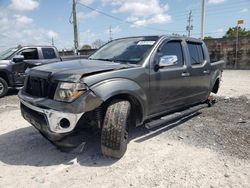 Salvage cars for sale from Copart Homestead, FL: 2007 Nissan Frontier Crew Cab LE