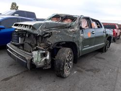 Toyota salvage cars for sale: 2021 Toyota Tundra Crewmax Limited