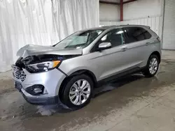 Salvage cars for sale at Albany, NY auction: 2023 Ford Edge Titanium