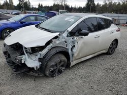 Salvage cars for sale from Copart Graham, WA: 2022 Nissan Leaf SL Plus