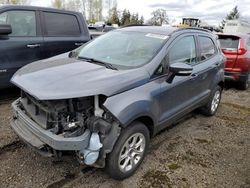 Salvage cars for sale from Copart Woodburn, OR: 2018 Ford Ecosport SE