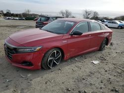 Honda salvage cars for sale: 2022 Honda Accord Hybrid Sport