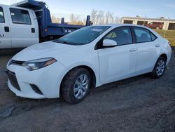 Salvage cars for sale from Copart Pennsburg, PA: 2016 Toyota Corolla L