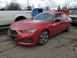 Salvage cars for sale from Copart Woodburn, OR: 2021 Acura TLX Advance