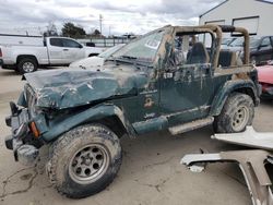 Salvage cars for sale at Nampa, ID auction: 2000 Jeep Wrangler / TJ Sahara