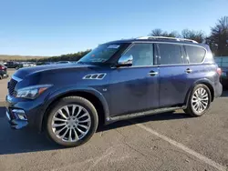 Salvage cars for sale at Brookhaven, NY auction: 2017 Infiniti QX80 Base