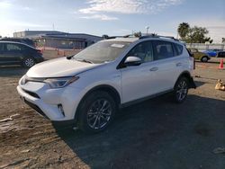 Salvage cars for sale at San Diego, CA auction: 2018 Toyota Rav4 HV Limited