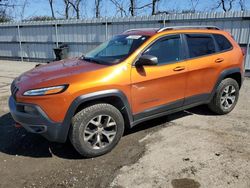 Salvage cars for sale at West Mifflin, PA auction: 2015 Jeep Cherokee Trailhawk