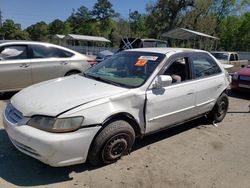 Salvage cars for sale at Savannah, GA auction: 2002 Honda Accord LX