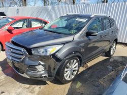 Salvage cars for sale at Bridgeton, MO auction: 2017 Ford Escape Titanium