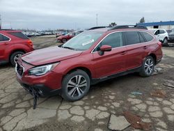 Vehiculos salvage en venta de Copart Woodhaven, MI: 2018 Subaru Outback 2.5I Limited