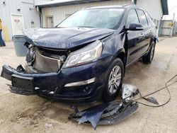Salvage cars for sale at Pekin, IL auction: 2017 Chevrolet Traverse LT