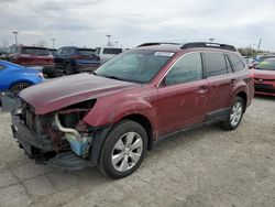 Salvage cars for sale from Copart Indianapolis, IN: 2011 Subaru Outback 2.5I Limited