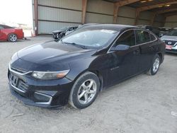 Salvage cars for sale from Copart Houston, TX: 2018 Chevrolet Malibu LS