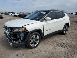 Salvage cars for sale at Houston, TX auction: 2018 Jeep Compass Limited