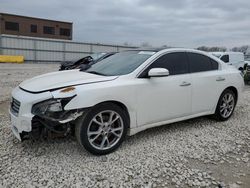 Salvage cars for sale at Kansas City, KS auction: 2012 Nissan Maxima S