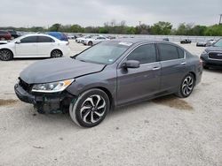 Salvage cars for sale at San Antonio, TX auction: 2016 Honda Accord EX