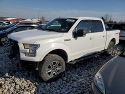 Salvage cars for sale from Copart Ebensburg, PA: 2015 Ford F150 Supercrew