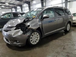 Salvage cars for sale from Copart Ham Lake, MN: 2015 Toyota Sienna XLE