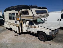 Salvage cars for sale from Copart Sun Valley, CA: 1986 Toyota Pickup Cab Chassis RN75 DLX