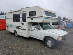 Salvage trucks for sale at Graham, WA auction: 1993 Toyota Pickup Cab Chassis Super Long Wheelbase