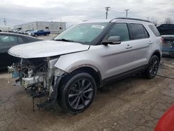 Salvage cars for sale from Copart Chicago Heights, IL: 2018 Ford Explorer XLT