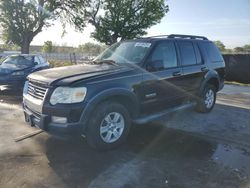 Ford Explorer salvage cars for sale: 2007 Ford Explorer XLT