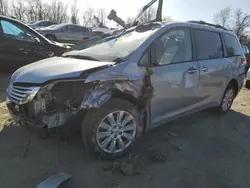 Salvage cars for sale from Copart Baltimore, MD: 2014 Toyota Sienna XLE