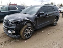 Salvage cars for sale from Copart Lansing, MI: 2020 Ford Explorer ST