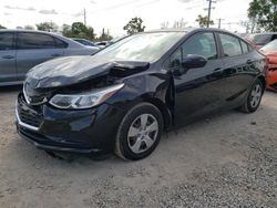 Chevrolet Vehiculos salvage en venta: 2017 Chevrolet Cruze LS