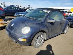 Salvage cars for sale at Brighton, CO auction: 2005 Volkswagen New Beetle GLS