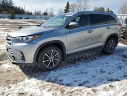 Salvage cars for sale from Copart Bowmanville, ON: 2019 Toyota Highlander SE