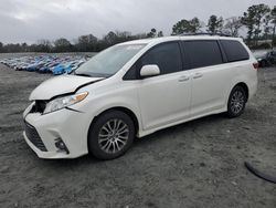 Toyota Sienna XLE salvage cars for sale: 2019 Toyota Sienna XLE