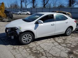 Salvage cars for sale at West Mifflin, PA auction: 2018 Toyota Corolla L