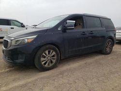 Salvage cars for sale at Amarillo, TX auction: 2016 KIA Sedona LX