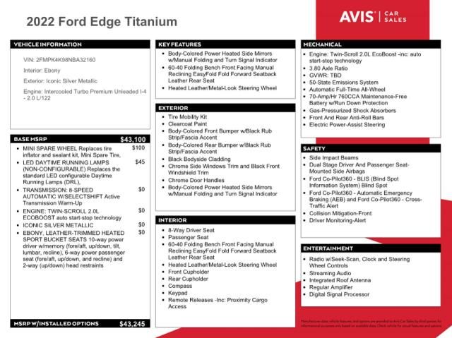 2022 Ford Edge Titanium