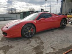 Ferrari 458 Spider salvage cars for sale: 2014 Ferrari 458 Spider