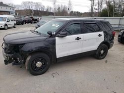 Salvage cars for sale at North Billerica, MA auction: 2017 Ford Explorer Police Interceptor