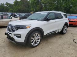 Salvage cars for sale at Ocala, FL auction: 2021 Ford Explorer Platinum