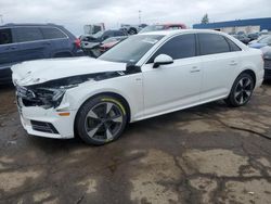 Salvage cars for sale from Copart Woodhaven, MI: 2017 Audi A4 Premium Plus