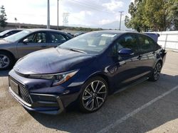 Salvage cars for sale from Copart Rancho Cucamonga, CA: 2020 Toyota Corolla SE