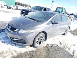 Salvage cars for sale from Copart Montreal Est, QC: 2015 Honda Civic LX