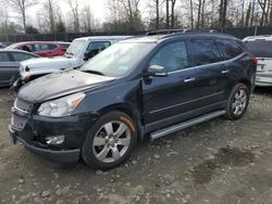 Salvage cars for sale at Waldorf, MD auction: 2012 Chevrolet Traverse LTZ