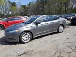 Salvage cars for sale at Austell, GA auction: 2014 Ford Fusion S Hybrid