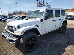 Salvage cars for sale at Columbus, OH auction: 2024 Jeep Wrangler Sahara 4XE