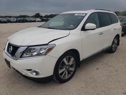 Salvage cars for sale at San Antonio, TX auction: 2016 Nissan Pathfinder S
