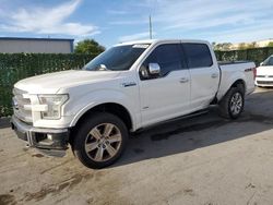 Salvage cars for sale from Copart Orlando, FL: 2016 Ford F150 Supercrew